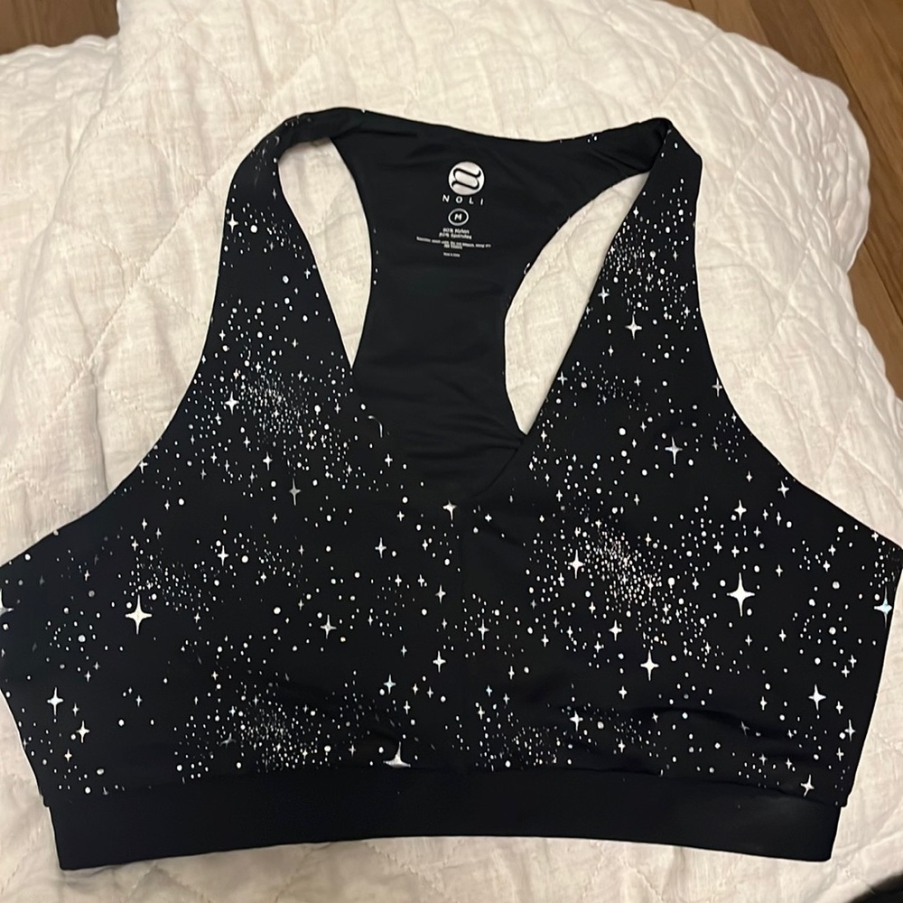 Noli star print sports bra